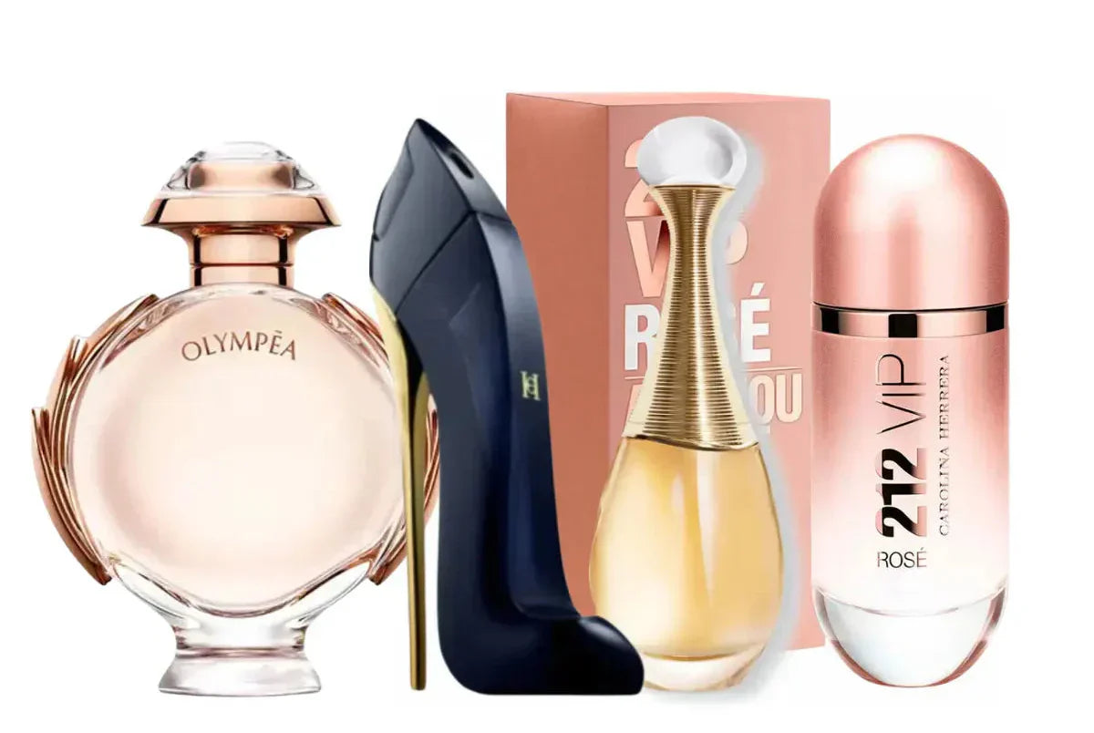 Parfümset mit 4 Parfüms | Good Girl, Olympea, Jadore, 212 Vip Rosé