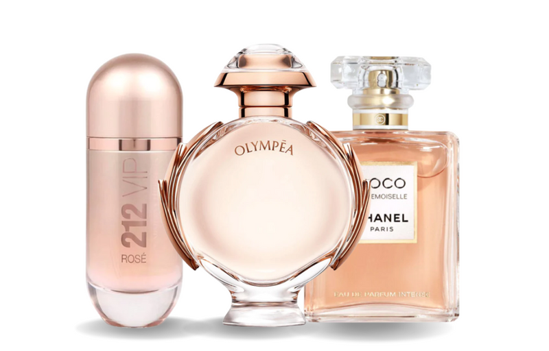 Parfümset mit 3 Parfüms | Carolina Herrera 212 VIP ROSÉ, Paco Rabanne OLYMPÉA a Chanel COCO MADEMOISELLE 100 ml