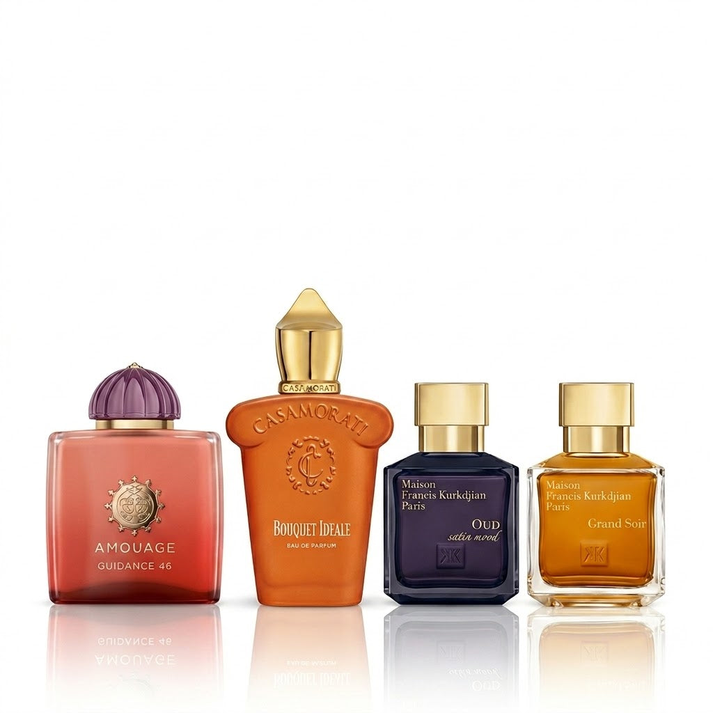 Parfümset mit 4 Parfüms | Guidance 46, Bouquet Ideale, Oud Satin Mood e Grand Soir