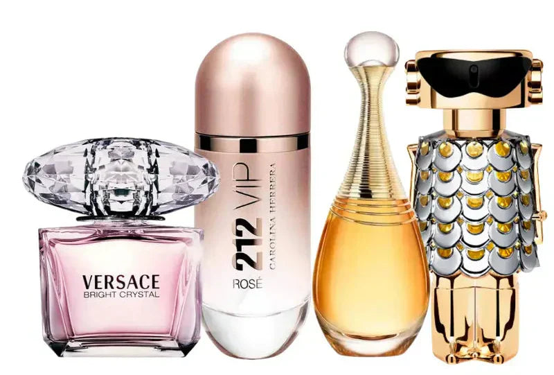 Parfümset mit 4 Parfüms | Jadore, 212 Vip Rose, Fame, Bright Crystal